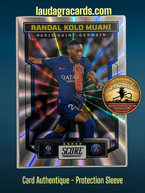 [PANLASER24 N° 131] 131. Randal Kolo Muani (Paris Saint-Germain)    Ligue 1 2023/2024   Carte Laser N° 131