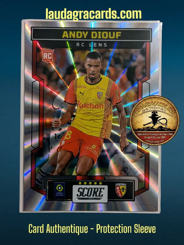 [PANLASER24 N° 143] 143. Andy Diouf (RC Lens) Rookie Card    Ligue 1 2023/2024   Carte Laser N° 143