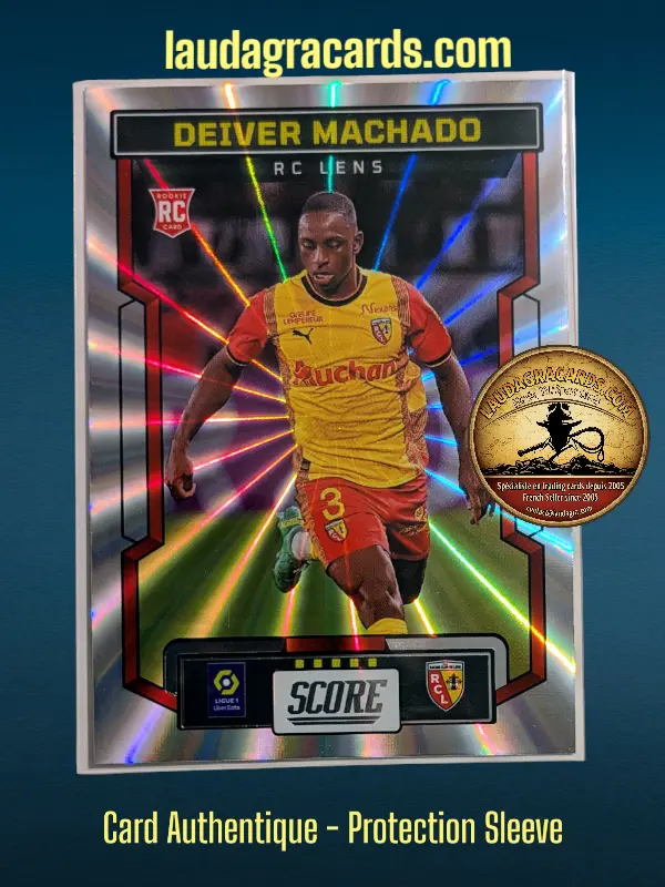 [PANLASER24 N° 145] 145. Deiver Machado (RC Lens) Rookie Card    Ligue 1 2023/2024   Carte Laser N° 145