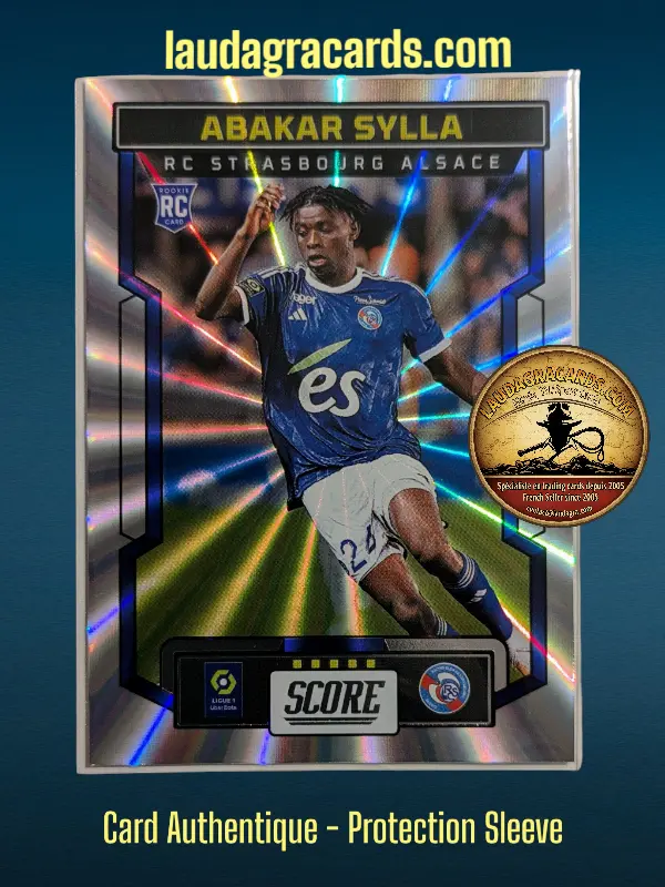 [PANLASER24 N° 159] 159. Abakar Sylla (RC Strasbourg Alsace) Rookie Card    Ligue 1 2023/2024   Carte Laser N° 159
