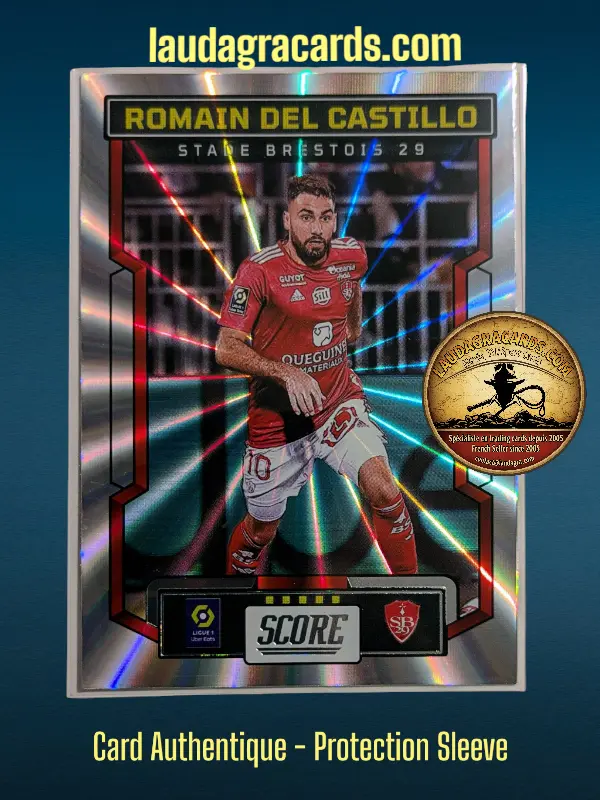 [PANLASER24 N° 164] 164. Romain Del Castillo (Stade Brestois 29)    Ligue 1 2023/2024   Carte Laser N° 164