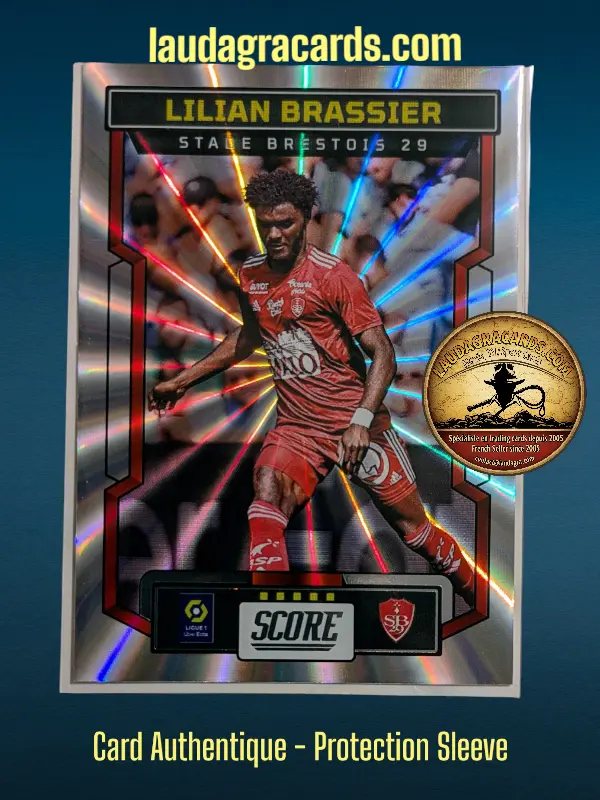 [PANLASER24 N° 167] 167. Lilian Brassier (Stade Brestois 29)    Ligue 1 2023/2024   Carte Laser N° 167