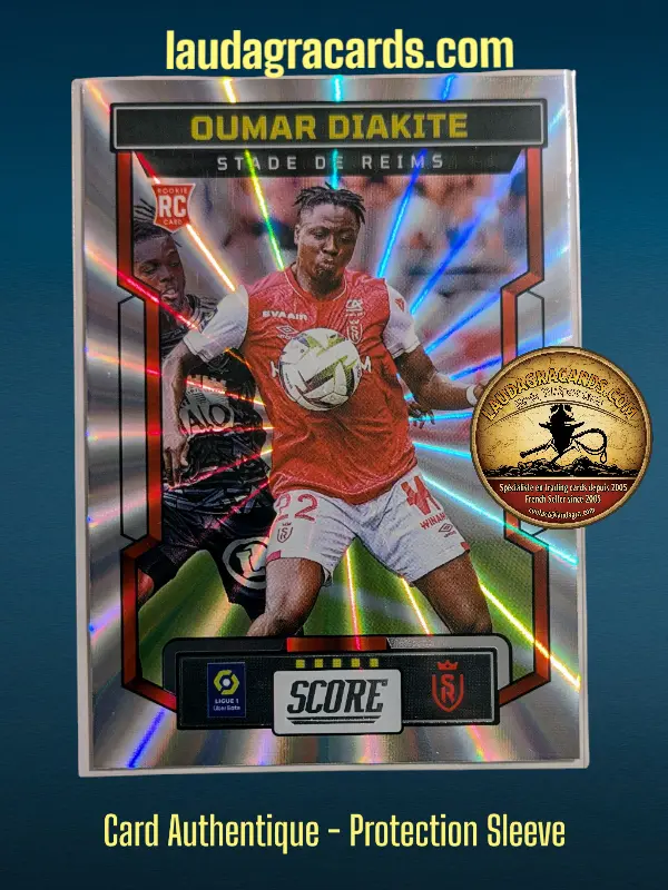 [PANLASER24 N° 169] 169. Oumar Diakité (Stade de Reims) Rookie Card    Ligue 1 2023/2024   Carte Laser N° 169
