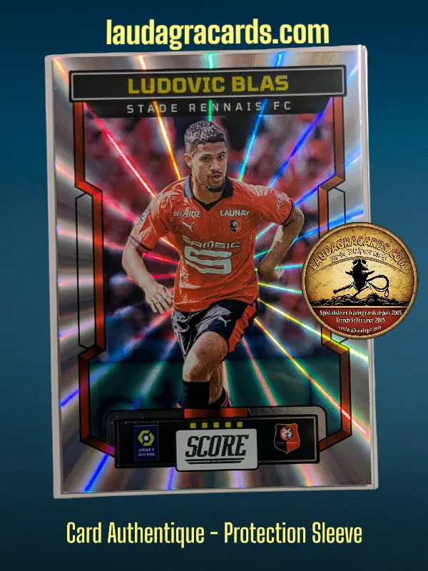 191. Ludovic Blas (Stade Rennais FC)    Ligue 1 2023/2024   Carte Laser N° 191