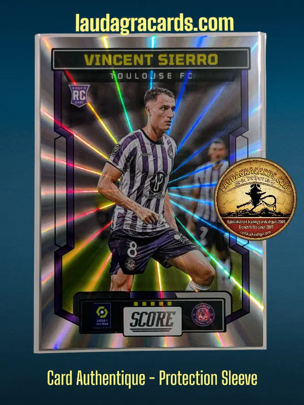 195. Vincent Sierro (Toulouse FC) Rookie Card    Ligue 1 2023/2024   Carte Laser N° 195