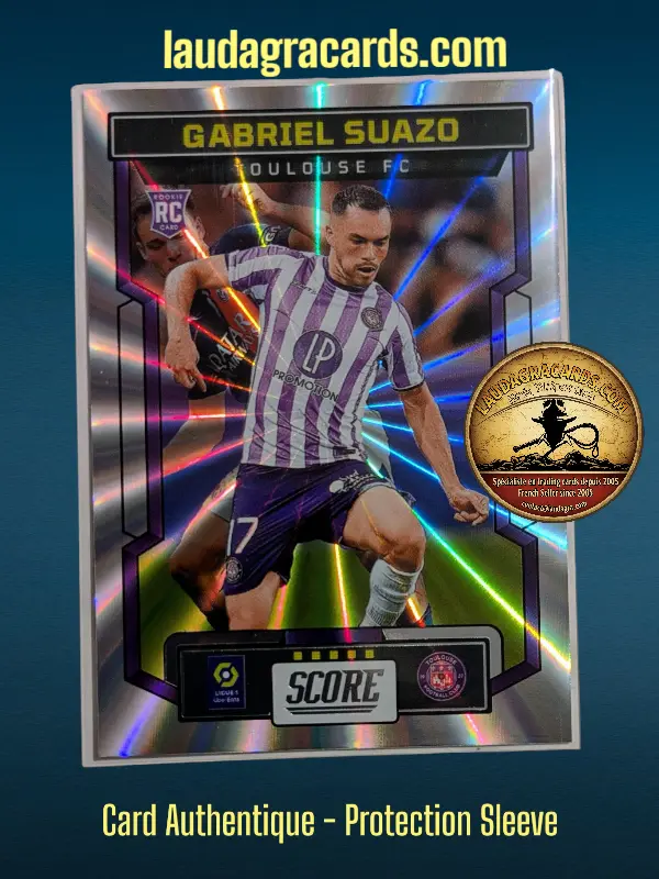 [PANLASER24 N° 196] 196. Gabriel Suazo (Toulouse FC) Rookie Card    Ligue 1 2023/2024   Carte Laser N° 196