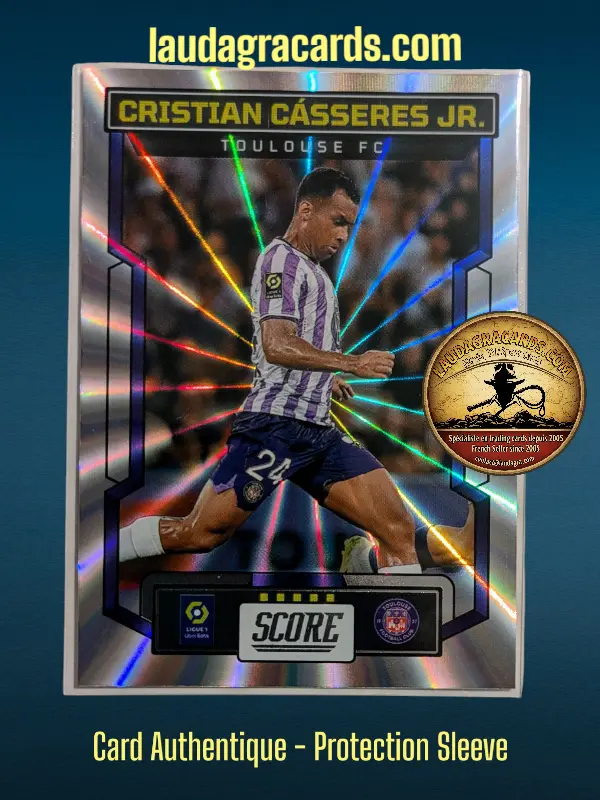 [PANLASER24 N° 197] 197. Cristian Cásseres Jr. (Toulouse FC)    Ligue 1 2023/2024   Carte Laser N° 197