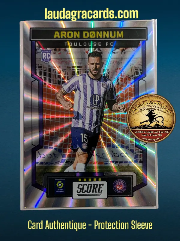 [PANLASER24 N° 198] 198. Aron Dønnum (Toulouse FC) Rookie Card    Ligue 1 2023/2024   Carte Laser N° 198