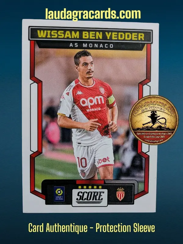 [PANSCORE24 N° 01] 01. Wissam Ben Yedder (AS Monaco)    Ligue 1 2023/2024   Carte N° 1