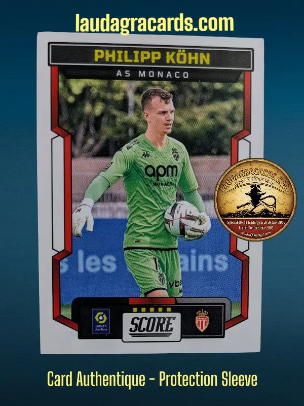 [PANSCORE24 N° 02] 02. Philipp Köhn (AS Monaco)    Ligue 1 2023/2024   Carte N° 2
