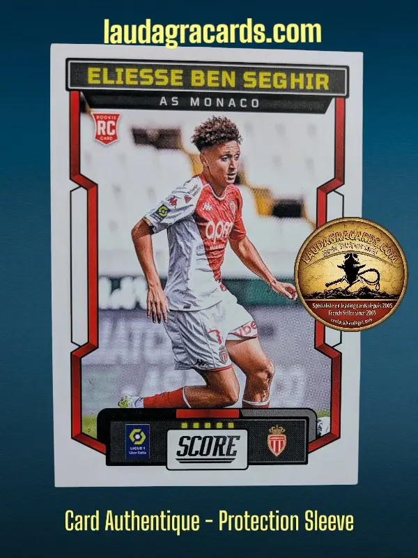 [PANSCORE24 N° 03] 03. Eliesse Ben Seghir (AS Monaco) Rookie Card    Ligue 1 2023/2024   Carte N° 3