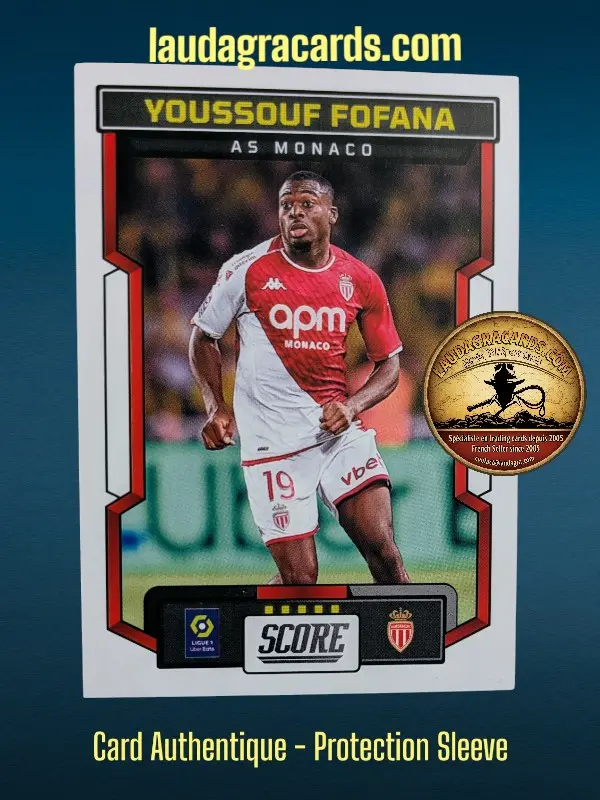 [PANSCORE24 N° 05] 05. Youssouf Fofana (AS Monaco)    Ligue 1 2023/2024   Carte N° 5