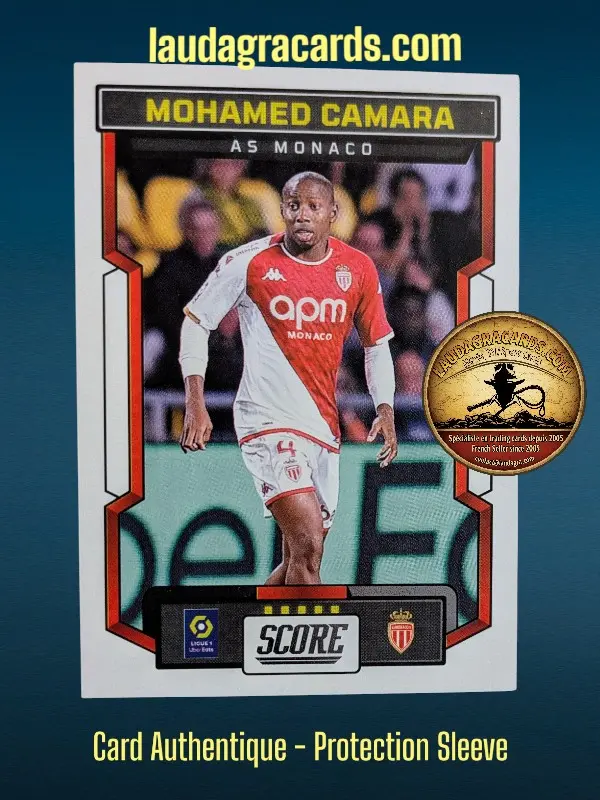 [PANSCORE24 N° 06] 06. Mohamed Camara (AS Monaco)    Ligue 1 2023/2024   Carte N° 6