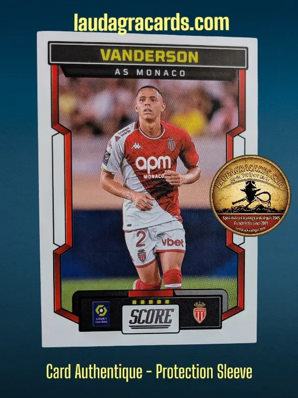 [PANSCORE24 N° 07] 07. Vanderson (AS Monaco)    Ligue 1 2023/2024   Carte N° 7