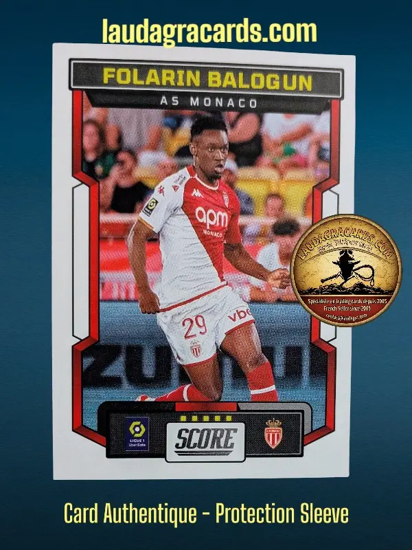 [PANSCORE24 N° 13] 13. Folarin Balogun (AS Monaco)    Ligue 1 2023/2024   Carte N° 13