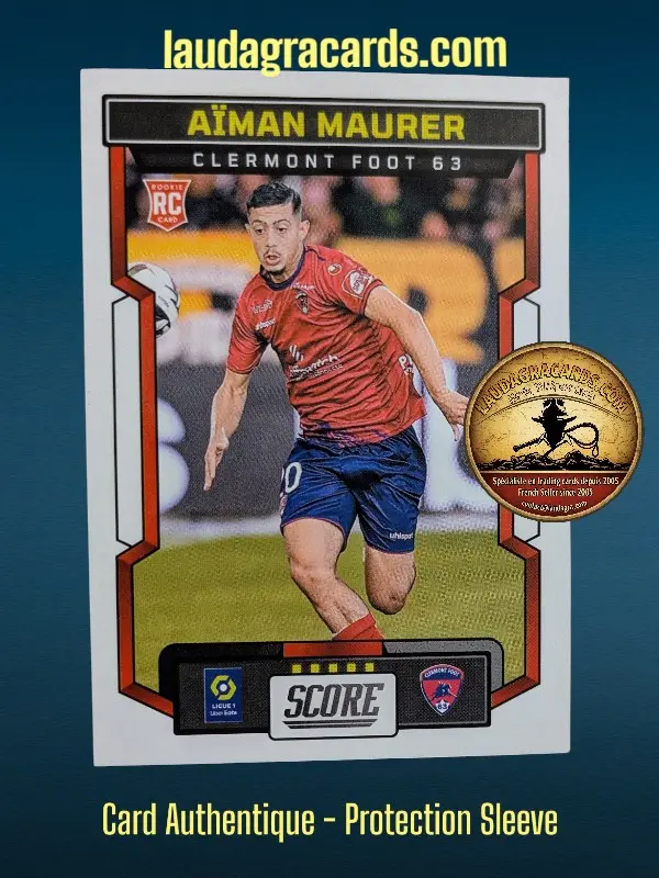 [PANSCORE24 N° 20] 20. Aïman Maurer (Clermont Foot 63) Rookie Card    Ligue 1 2023/2024   Carte N° 20