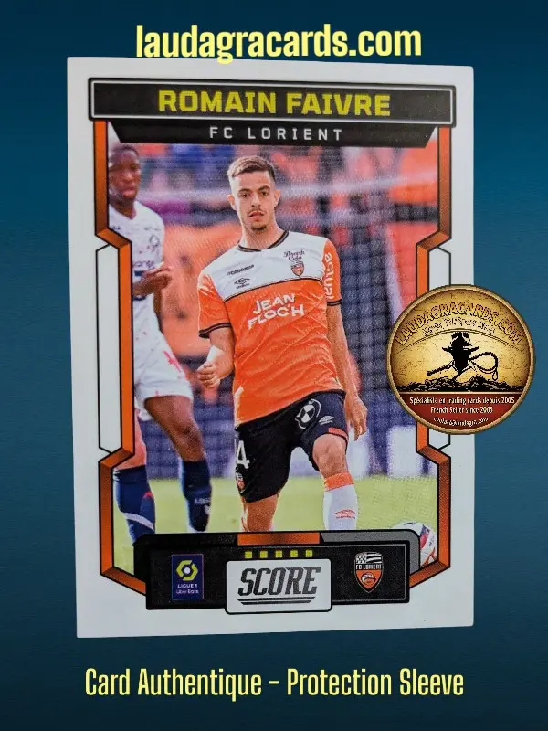 [PANSCORE24 N° 25] 25. Romain Faivre (FC Lorient)    Ligue 1 2023/2024   Carte N° 25