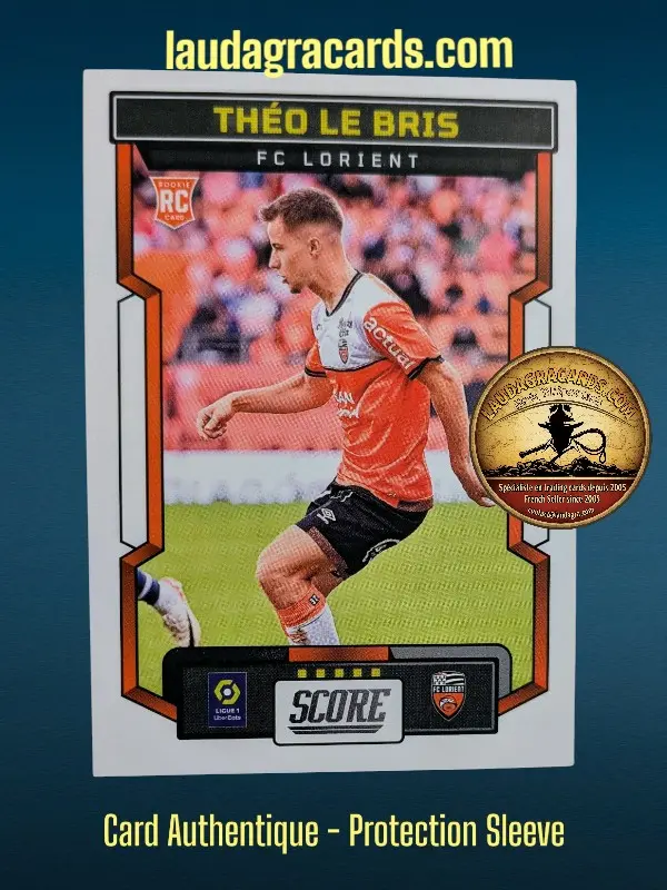 [PANSCORE24 N° 28] 28. Théo Le Bris (FC Lorient) Rookie Card    Ligue 1 2023/2024   Carte N° 28