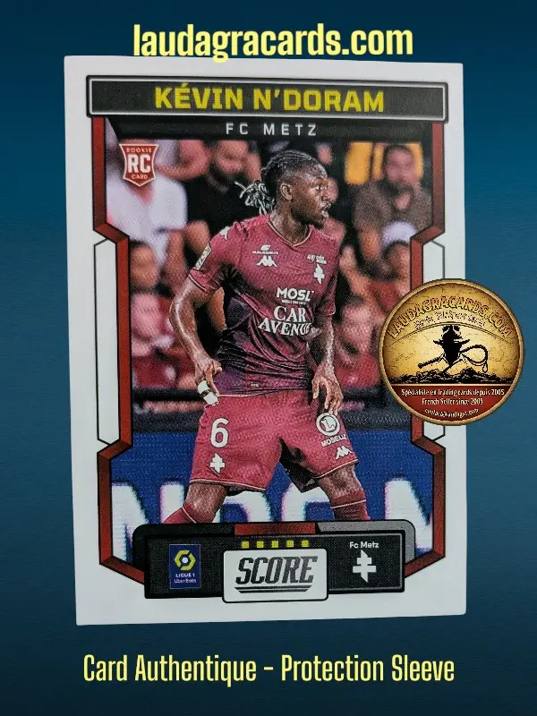 [PANSCORE24 N° 36] 36. Kévin N'Doram (FC Metz) Rookie Card    Ligue 1 2023/2024   Carte N° 36
