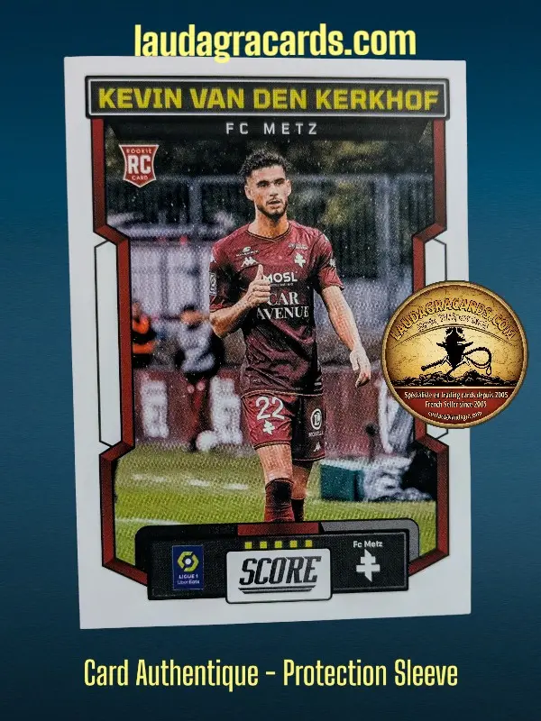 [PANSCORE24 N° 38] 38. Kévin Van Den Kerkhof (FC Metz) Rookie Card    Ligue 1 2023/2024   Carte N° 38
