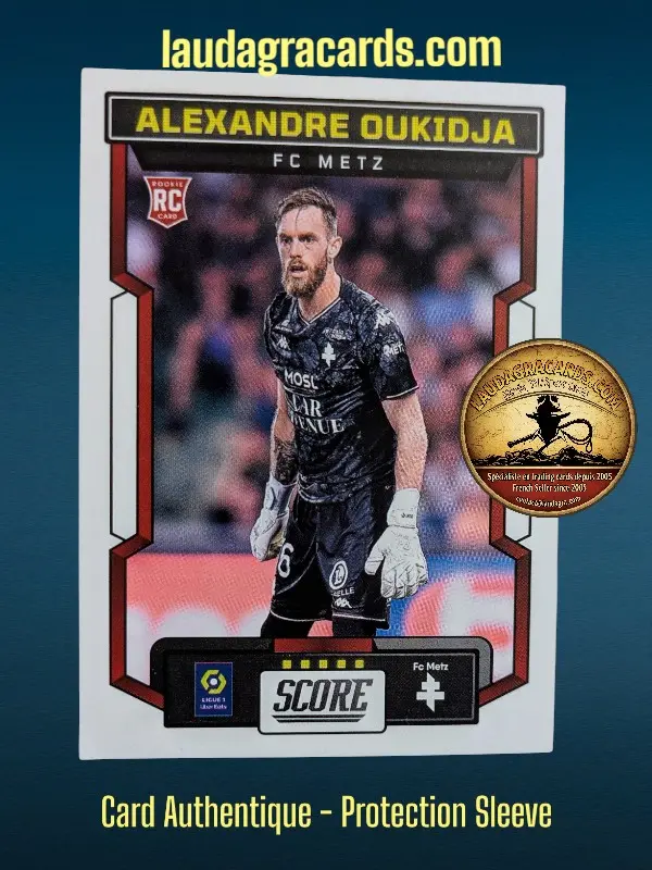 [PANSCORE24 N° 39] 39. Alexandre Oukidja (FC Metz) Rookie Card    Ligue 1 2023/2024   Carte N° 39