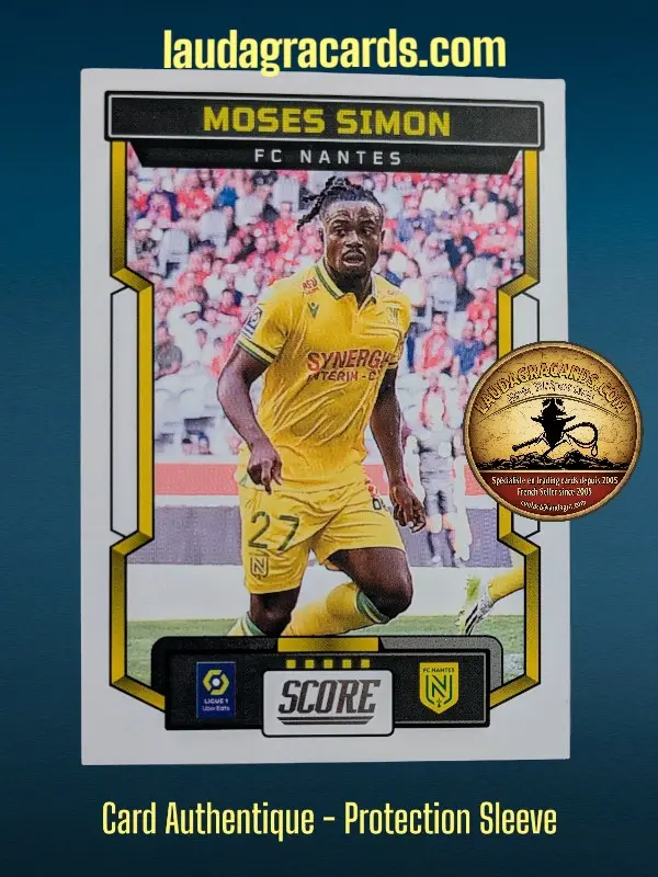 [PANSCORE24 N° 42] 42. Moses Simon (FC Nantes)    Ligue 1 2023/2024   Carte N° 42