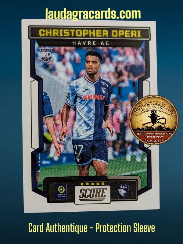 [PANSCORE24 N° 55] 55. Christopher Opéri (Havre AC) Rookie Card    Ligue 1 2023/2024   Carte N° 55