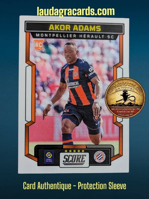 [PANSCORE24 N° 71] 71. Akor Adams (Montpellier Hérault SC) Rookie Card    Ligue 1 2023/2024   Carte N° 71
