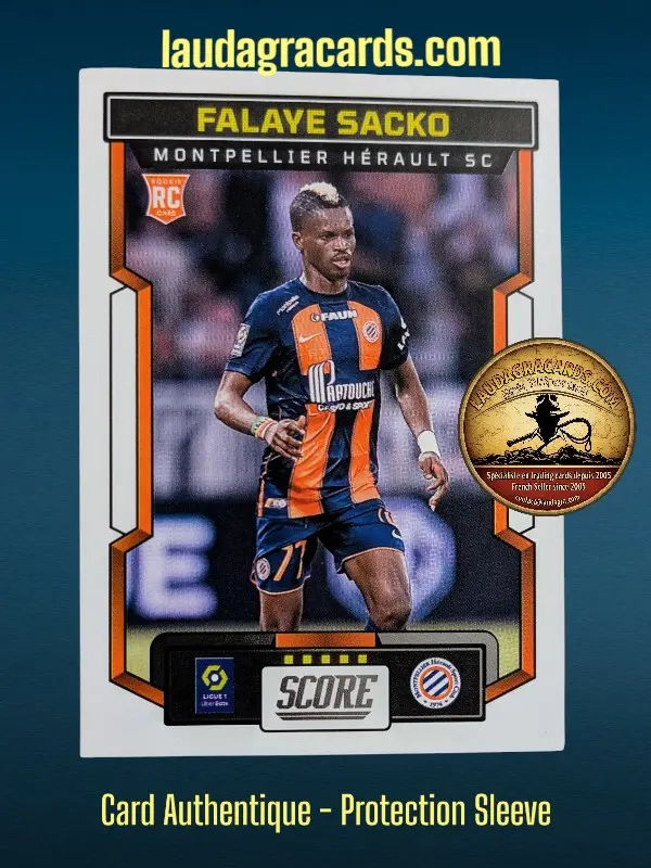 [PANSCORE24 N° 77] 77. Falaye Sacko (Montpellier Hérault SC) Rookie Card    Ligue 1 2023/2024   Carte N° 77