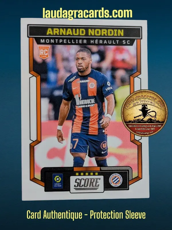 [PANSCORE24 N° 80] 80. Arnaud Nordin (Montpellier Hérault SC) Rookie Card    Ligue 1 2023/2024   Carte N° 80