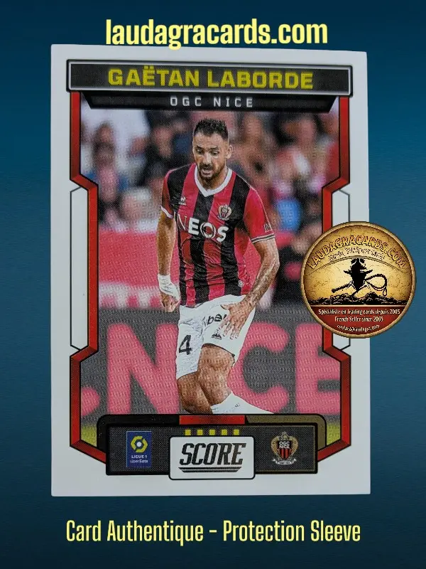 [PANSCORE24 N° 83] 83. Gaëtan Laborde (OGC Nice)    Ligue 1 2023/2024   Carte N° 83