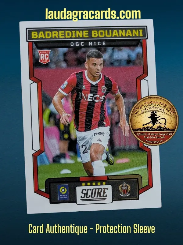 [PANSCORE24 N° 84] 84. Badredine Bouanani (OGC Nice) Rookie Card    Ligue 1 2023/2024   Carte N° 84