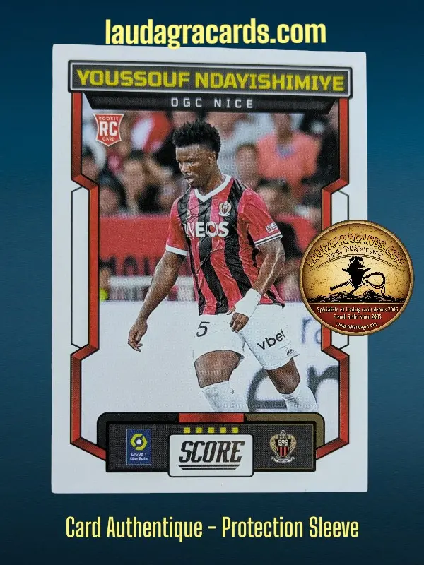 [PANSCORE24 N° 85] 85. Youssouf Ndayishimiye (OGC Nice) Rookie Card    Ligue 1 2023/2024   Carte N° 85