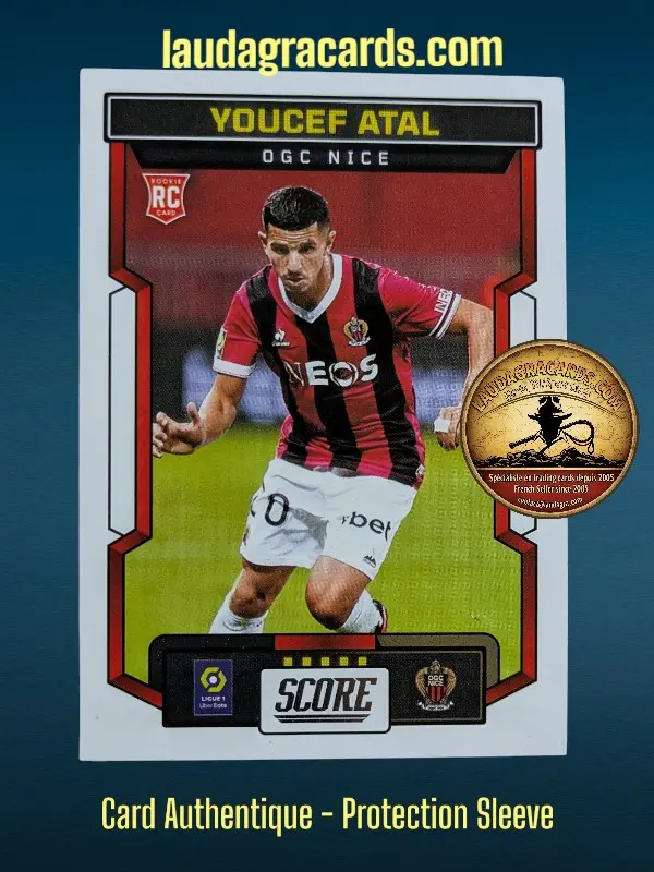 [PANSCORE24 N° 88] 88. Youcef Atal (OGC Nice) Rookie Card    Ligue 1 2023/2024   Carte N° 88