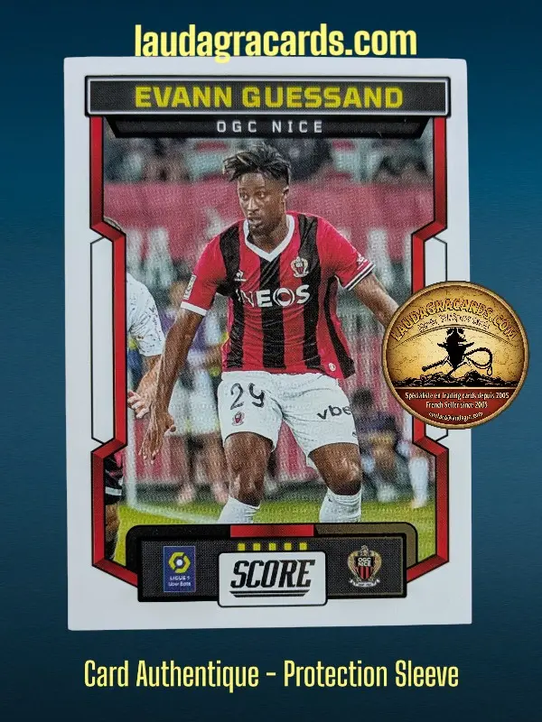 [PANSCORE24 N° 92] 92. Evann Guessand (OGC Nice)    Ligue 1 2023/2024   Carte N° 92
