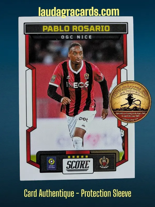 [PANSCORE24 N° 93] 93. Pablo Rosario (OGC Nice)    Ligue 1 2023/2024   Carte N° 93