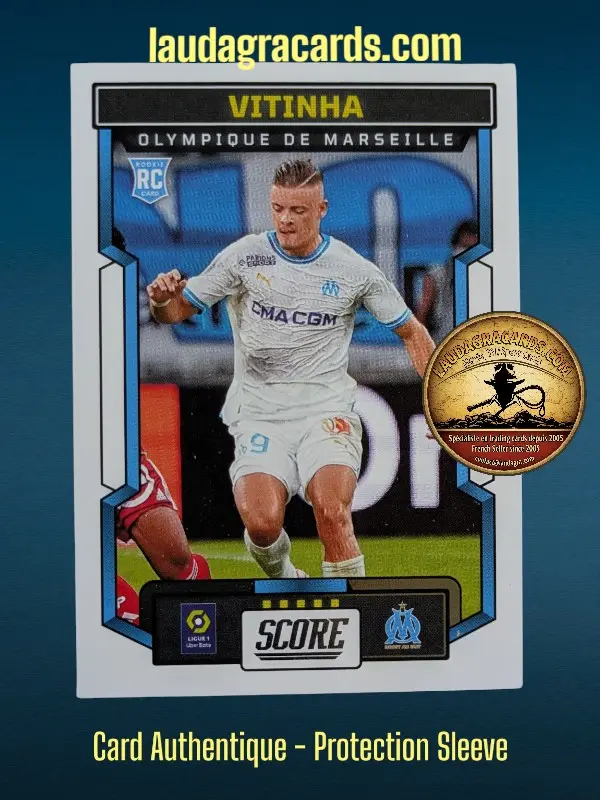 [PANSCORE24 N° 96] 96. Vitinha (Olympique de Marseille) Rookie Card    Ligue 1 2023/2024   Carte N° 96