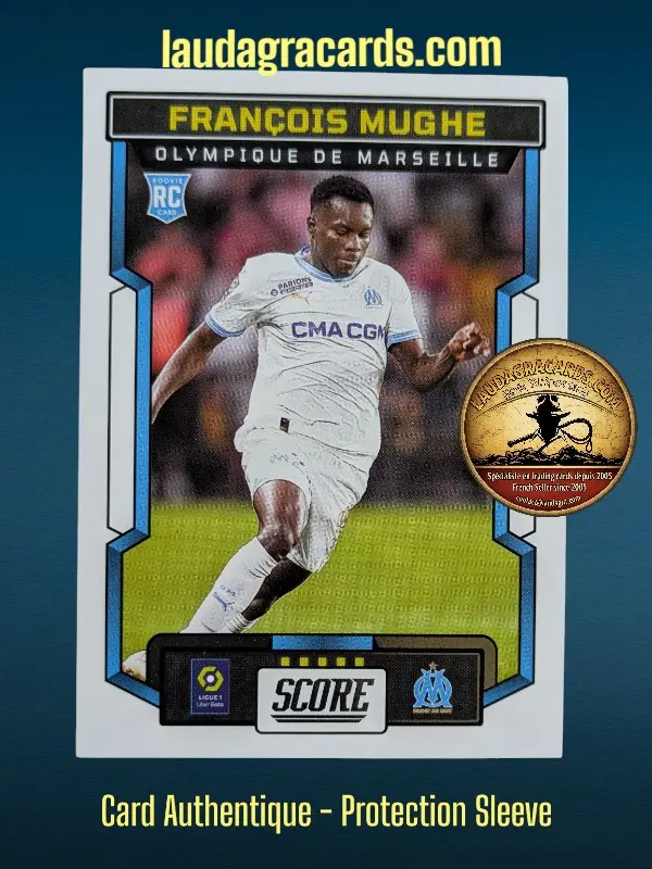 [PANSCORE24 N° 98] 98. François Mughe (Olympique de Marseille) Rookie Card    Ligue 1 2023/2024   Carte N° 98