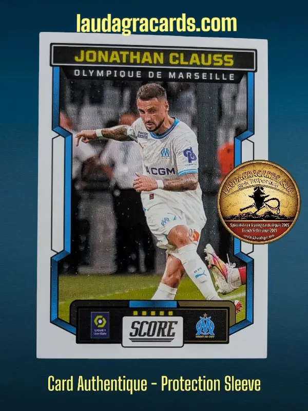 [PANSCORE24 N° 102] 102. Jonathan Clauss (Olympique de Marseille)    Ligue 1 2023/2024   Carte N° 102