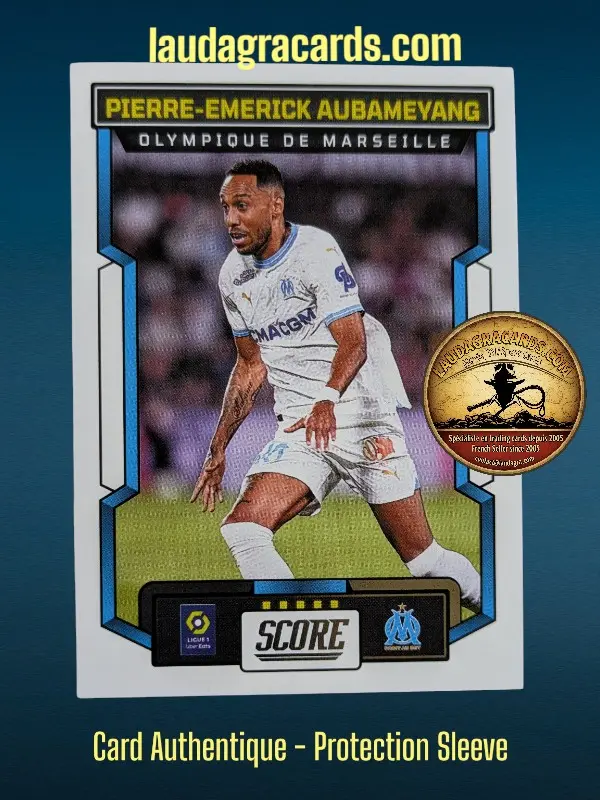 [PANSCORE24 N° 103] 103. Pierre-Emerick Aubameyang (Olympique de Marseille)    Ligue 1 2023/2024   Carte N° 103