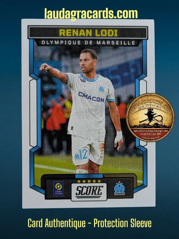 [PANSCORE24 N° 105] 105. Renan Lodi (Olympique de Marseille)    Ligue 1 2023/2024   Carte N° 105