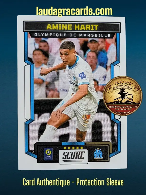 [PANSCORE24 N° 108] 108. Amine Harit (Olympique de Marseille)    Ligue 1 2023/2024   Carte N° 108