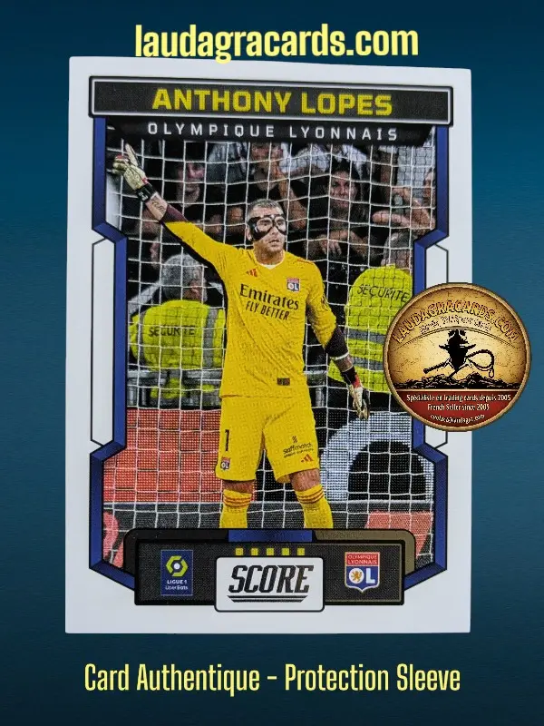 [PANSCORE24 N° 109] 109. Anthony Lopes (Olympique Lyonnais)    Ligue 1 2023/2024   Carte N° 109