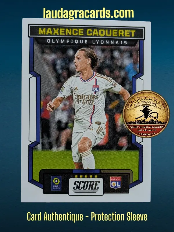 [PANSCORE24 N° 112] 112. Maxence Caqueret (Olympique Lyonnais)    Ligue 1 2023/2024   Carte N° 112