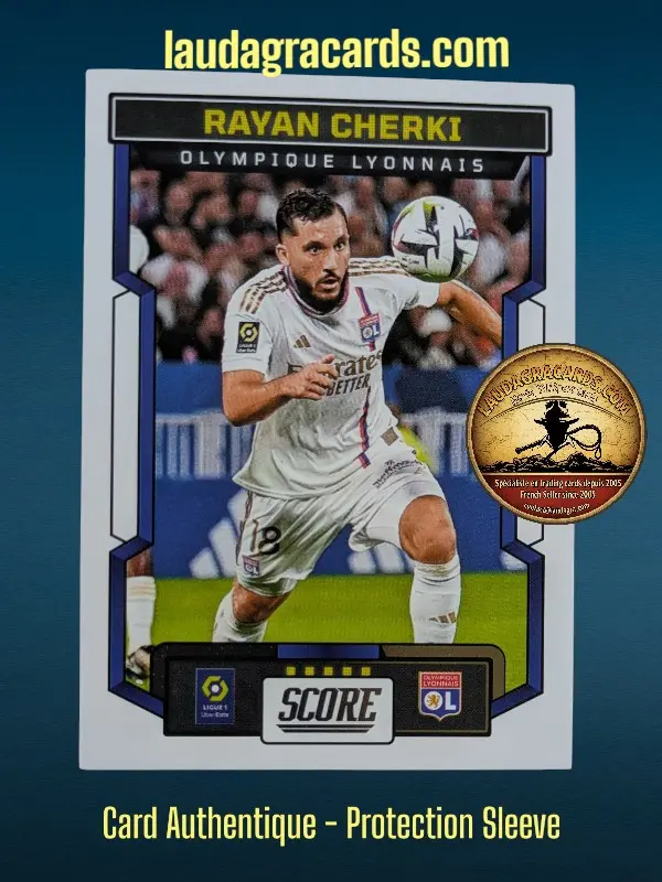 [PANSCORE24 N° 113] 113. Rayan Cherki (Olympique Lyonnais)    Ligue 1 2023/2024   Carte N° 113