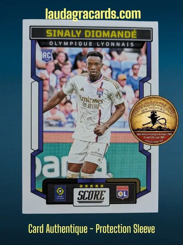 [PANSCORE24 N° 117] 117. Sinaly Diomandé (Olympique Lyonnais) Rookie Card    Ligue 1 2023/2024   Carte N° 117