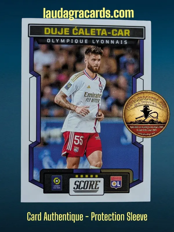[PANSCORE24 N° 118] 118. Duje Ćaleta-Car (Olympique Lyonnais)    Ligue 1 2023/2024   Carte N° 118