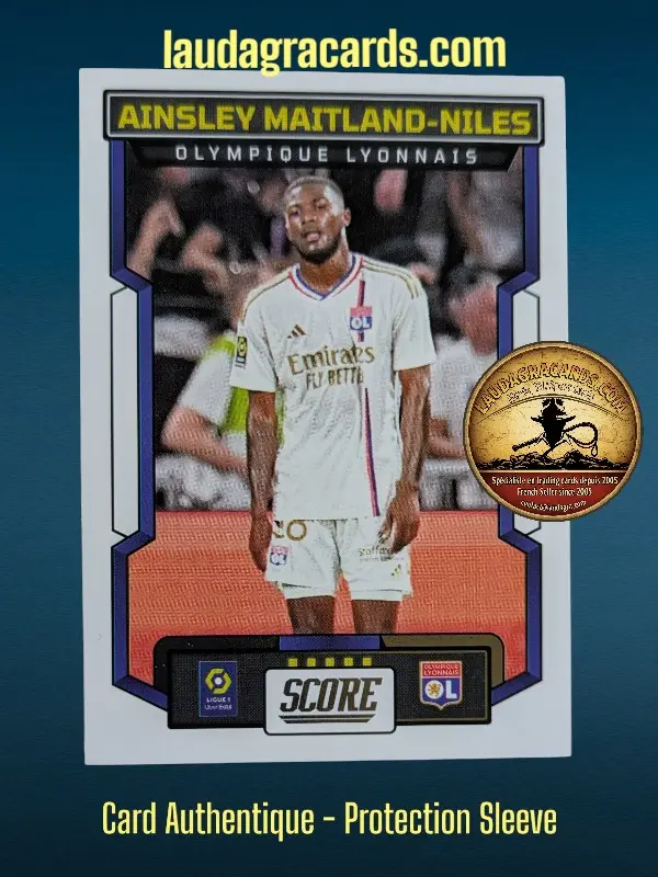 [PANSCORE24 N° 120] 120. Ainsley Maitland-Niles (Olympique Lyonnais)    Ligue 1 2023/2024   Carte N° 120