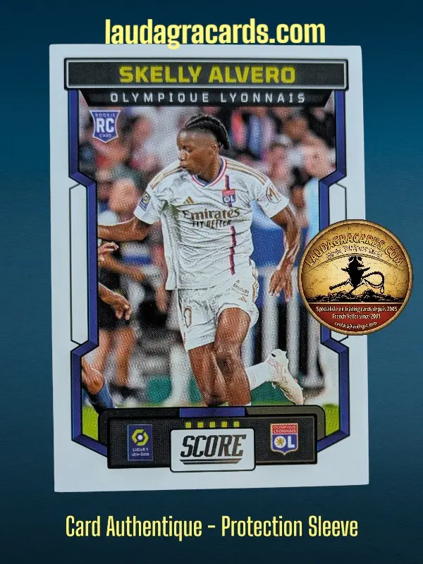 [PANSCORE24 N° 121] 121. Skelly Alvero (Olympique Lyonnais) Rookie Card    Ligue 1 2023/2024   Carte N° 121
