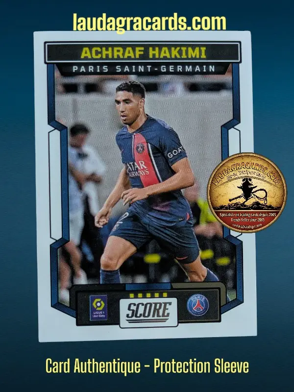 123. Achraf Hakimi (Paris Saint-Germain)    Ligue 1 2023/2024   Carte N° 123